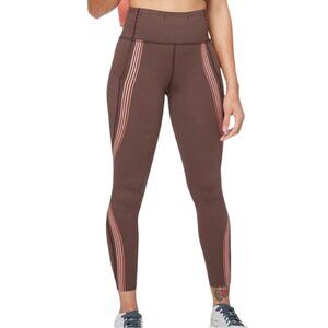 Lululemon Speed Light Tight 25" Cherry Cola / Coral Kiss 4